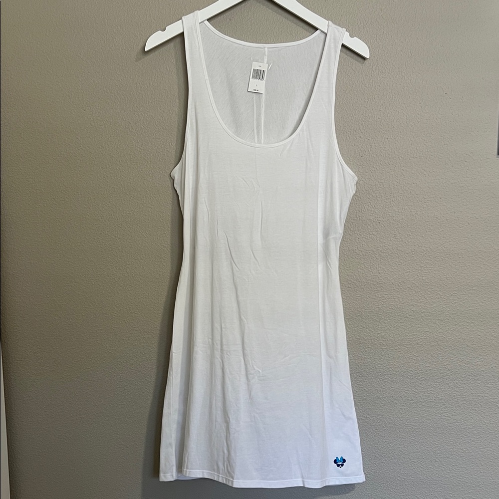 NWOT Disney Parks Open Split Back Tanktop Swimsuit Cover Up Size Large